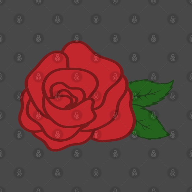 Red rose by Applesix