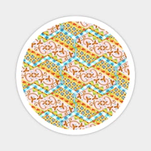 Gypsy Caravan Blue Gingham Magnet