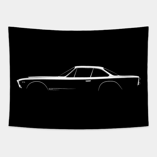 Maserati 3500 GTi Sebring Silhouette Tapestry by Car-Silhouettes