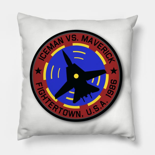 Top Gun Matchup Patch Pillow by PopCultureShirts