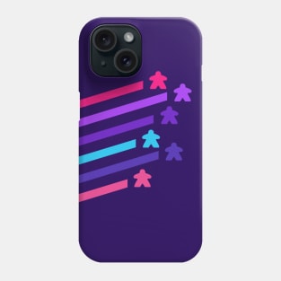 Cyberpunk Neon Meeples Phone Case