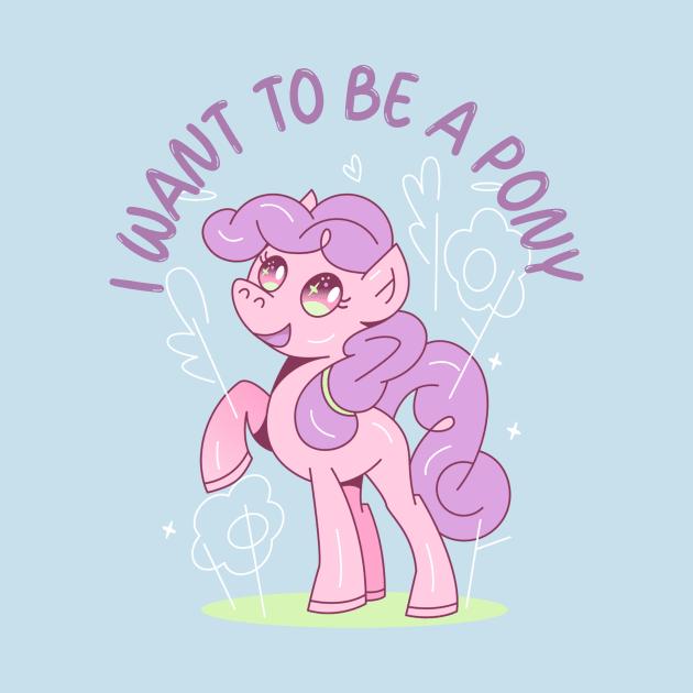 Cute Little Pony by Tip Top Tee's