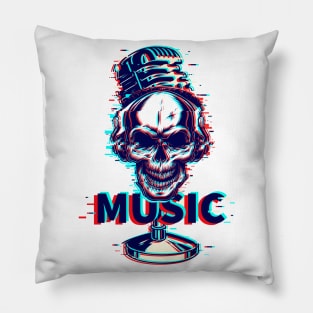 Skull Music Festival Pillow