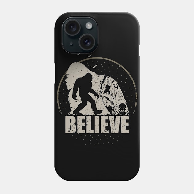 Believe bigfoot Phone Case by Tesszero