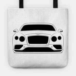 Bentley Continental GT Black Outline Tote