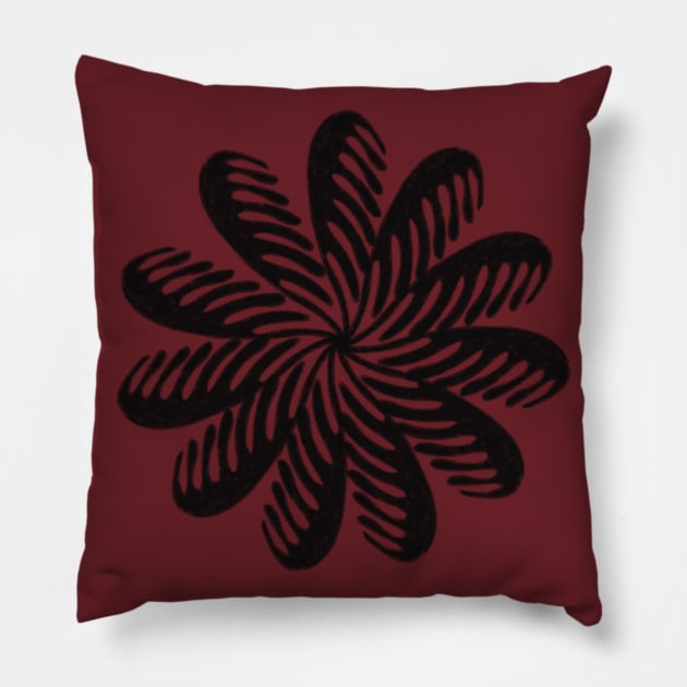 Fan Flower Pillow by Alliart