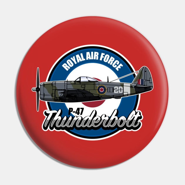 P-47 Thunderbolt Pin by Firemission45