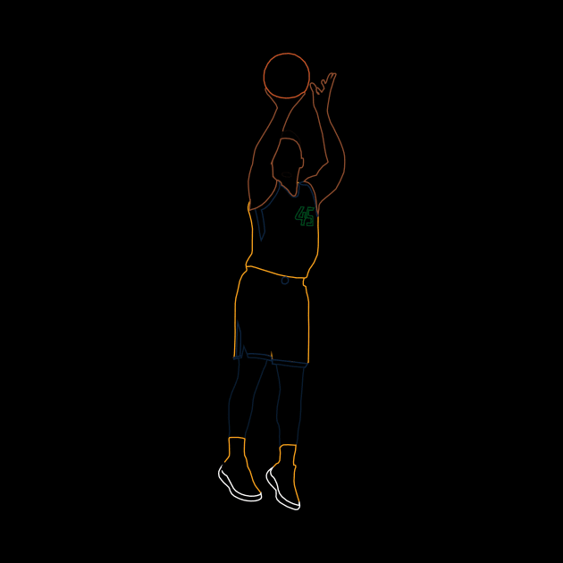 Donovan Mitchell Jumpshot Neon by xRatTrapTeesx