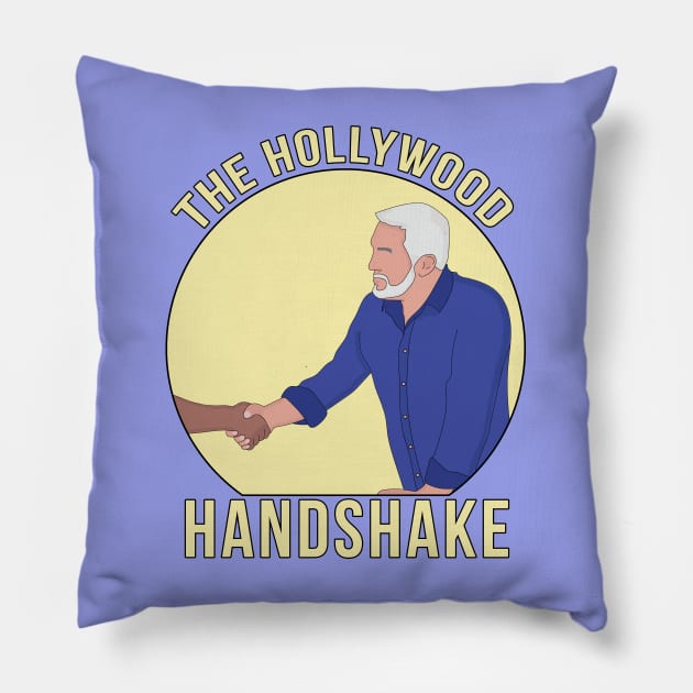 The Hollywood Handshake Pillow by DiegoCarvalho