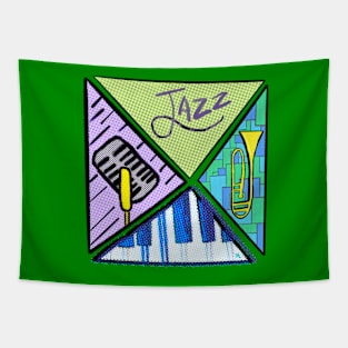 Jazz Triangles Tapestry