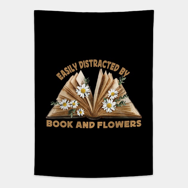 Funny Gardening lover Cute Easily Distracted by Plants Tapestry by patroart