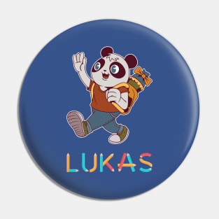 School Enrollment Panda Lukas Pin