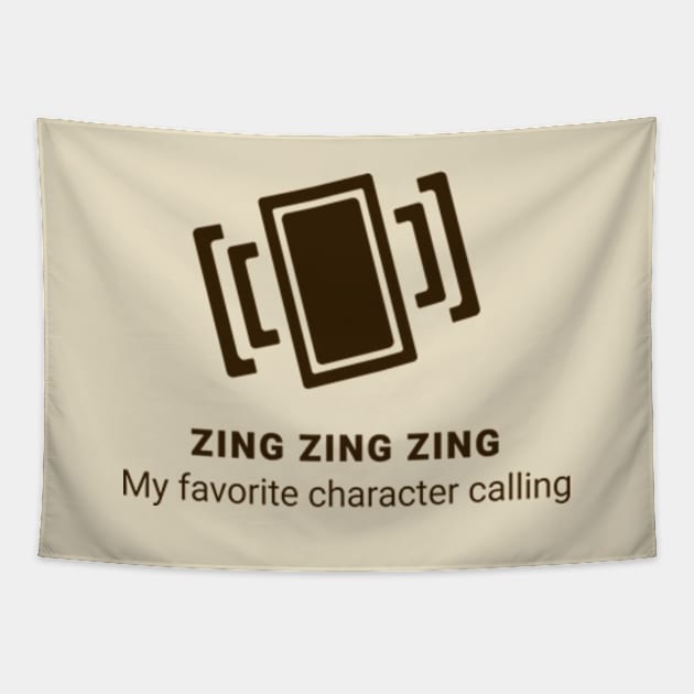 My Favorite Character Calling Tapestry by sungraphica