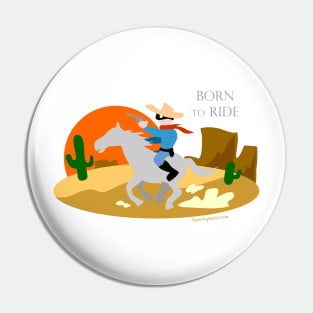 Ride into the Sunset Pin