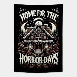 Home for the Horror days - vintage Christmas Tapestry