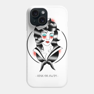 GIRL OLDSCHOOL TATTOO STYLE Phone Case