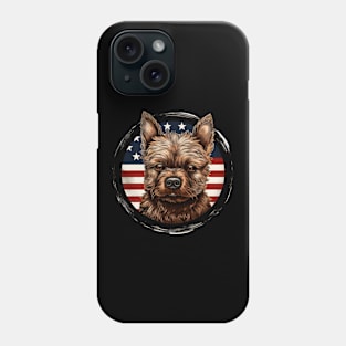 Patriotic Norwich Terrier Phone Case