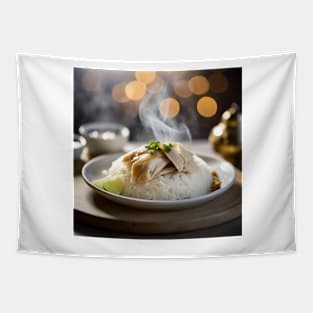 Singapore Food - Hainanese Chicken Rice Tapestry