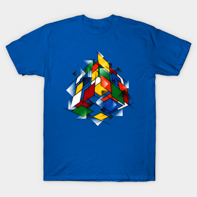 Rubik's Cubism - Colorful - T-Shirt | TeePublic