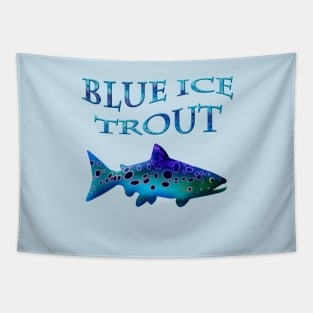 Blue Ice Trout Tapestry