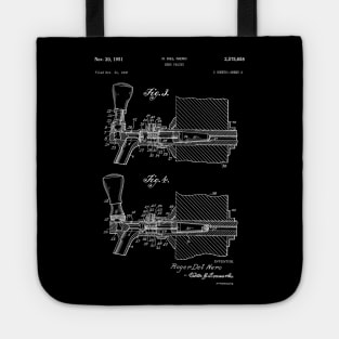 Beer Tap Blueprint for brewers or beer lovers Tote