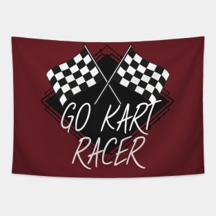 Go kart racer Tapestry