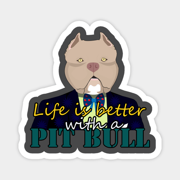 Pit Bull Magnet by momomoma