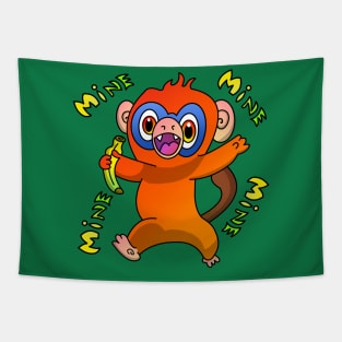 Booki the Banana Loving Monkey Tapestry