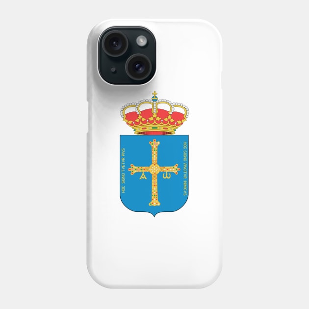 Coat of arms of Asturias Phone Case by Wickedcartoons