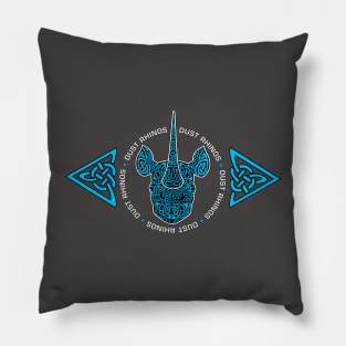 DR Celtic Knotwork Blue Pillow