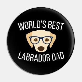 Worlds Best Labrador Dad Pin