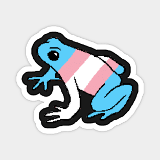 Pixel Transgender Frog Magnet