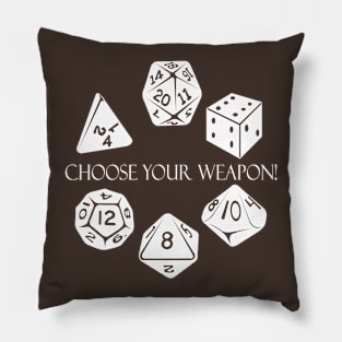 Choose Your Weapon! Pillow