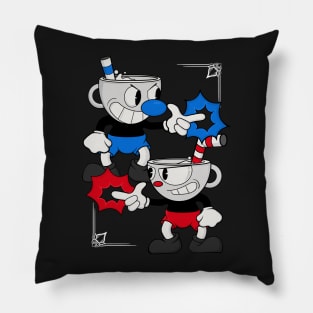 Cuphead Design - Dark Pillow