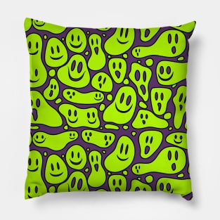 Neon ghosts Pillow