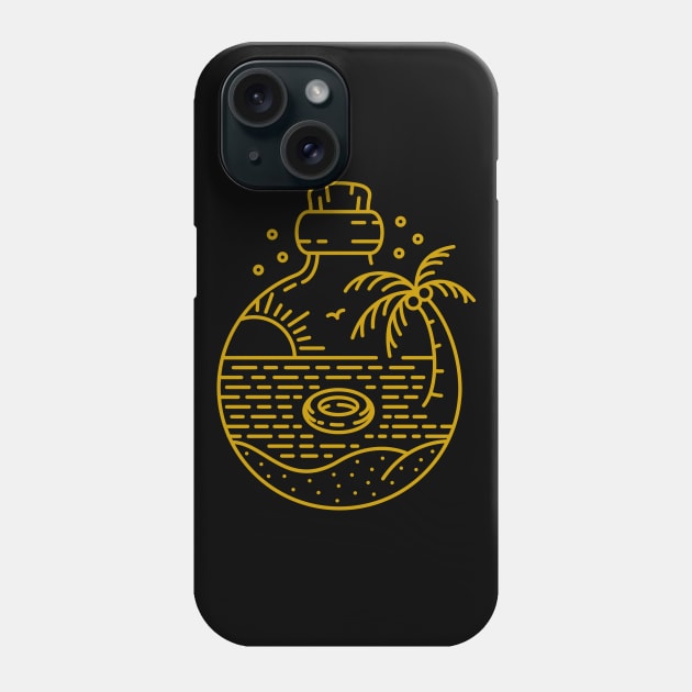 Chill in The Bottle Phone Case by VEKTORKITA