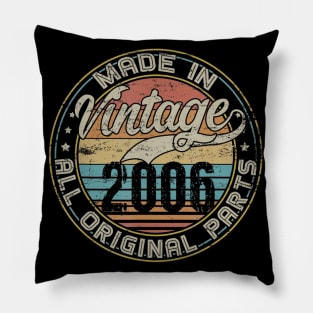 Classic 14th Birthday Gift For Men Women Vintage 2006 Pillow