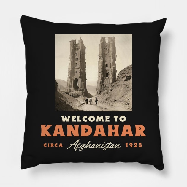 Kandahar circa 1923 Pillow by Popstarbowser