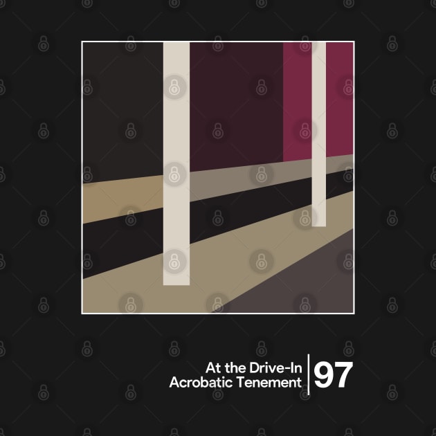 At The Drive-In - Acrobatic Tenement / Minimal Style Graphic Artwork by saudade