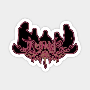 Toxic Glow Neon Sign Dethklok Logo Magnet