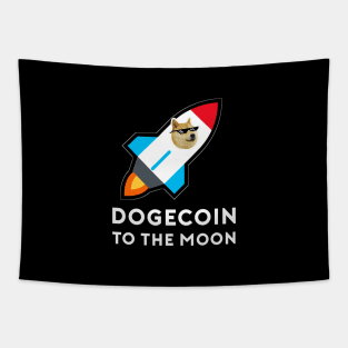 Dogecoin To The Moon Tapestry