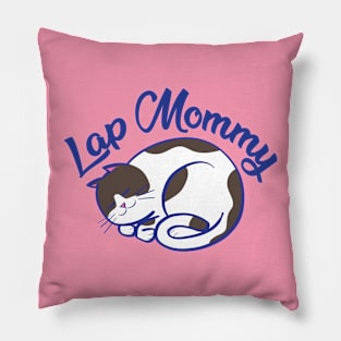 Lap Mommy (brown spot cat) Pillow