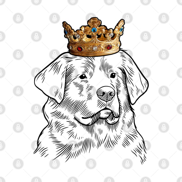 Newfoundland Dog King Queen Wearing Crown by millersye