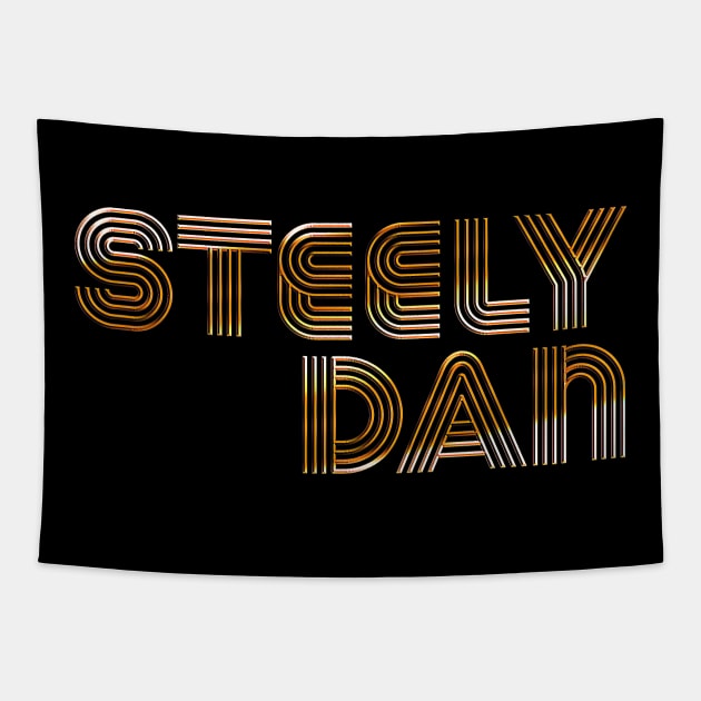 Steely Dan /// Retro Typography Design Tapestry by DankFutura