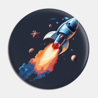 Spaceship Fire Pin