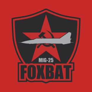 Mig-25 Foxbat (Front & Back logo) T-Shirt