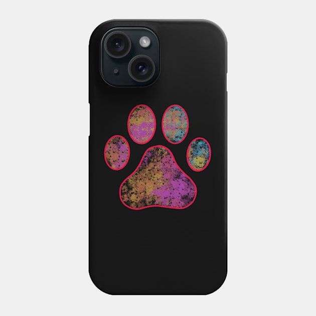 paw print dog cute Phone Case by Lin Watchorn 