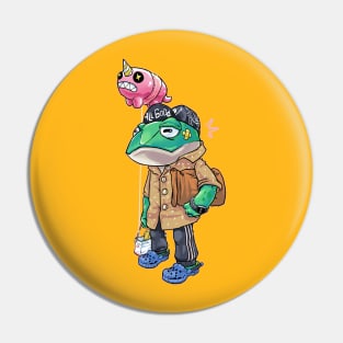 fashion frog Pin