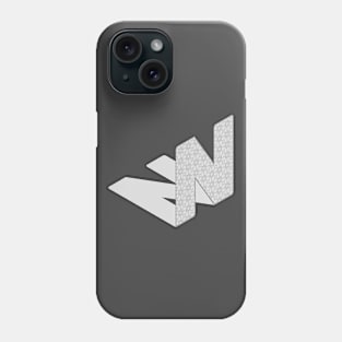 Isometric Alphabet Letter, Letter N Phone Case