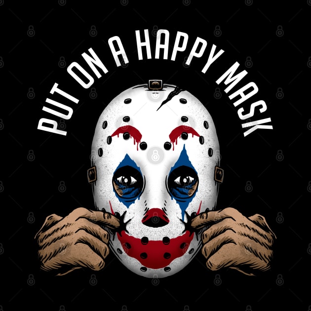 put on a happy mask by sober artwerk